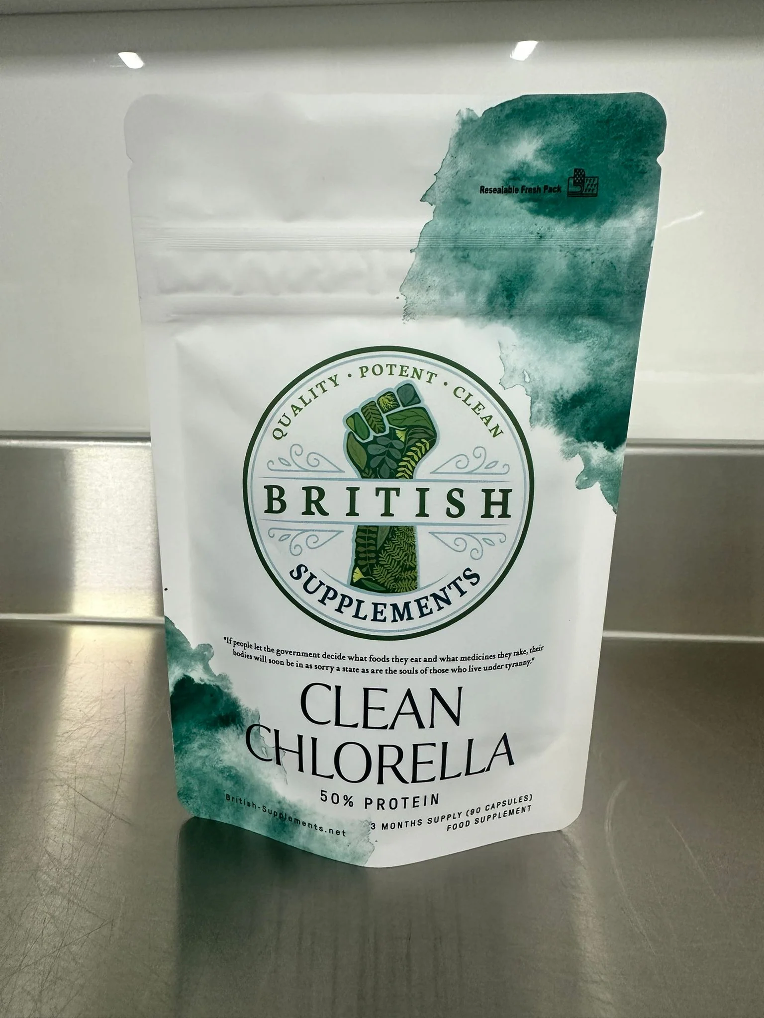 Clean Genuine Chlorella Caps 568mg (50% Protein) - Image 3