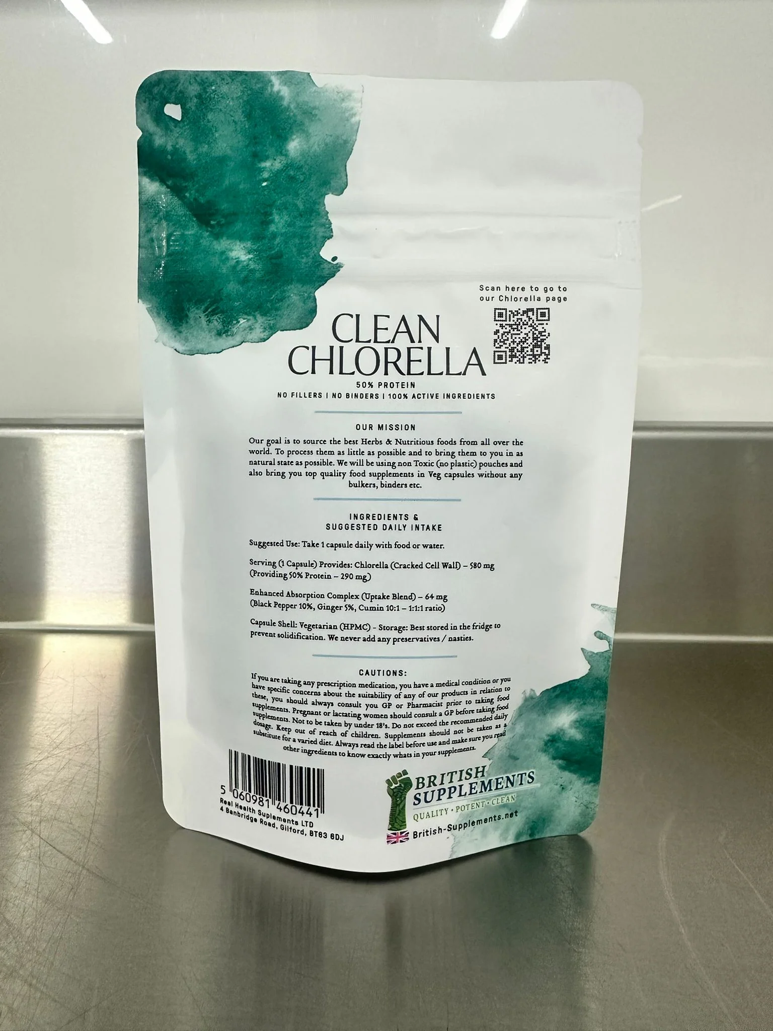 Clean Genuine Chlorella Caps 568mg (50% Protein) - Image 4