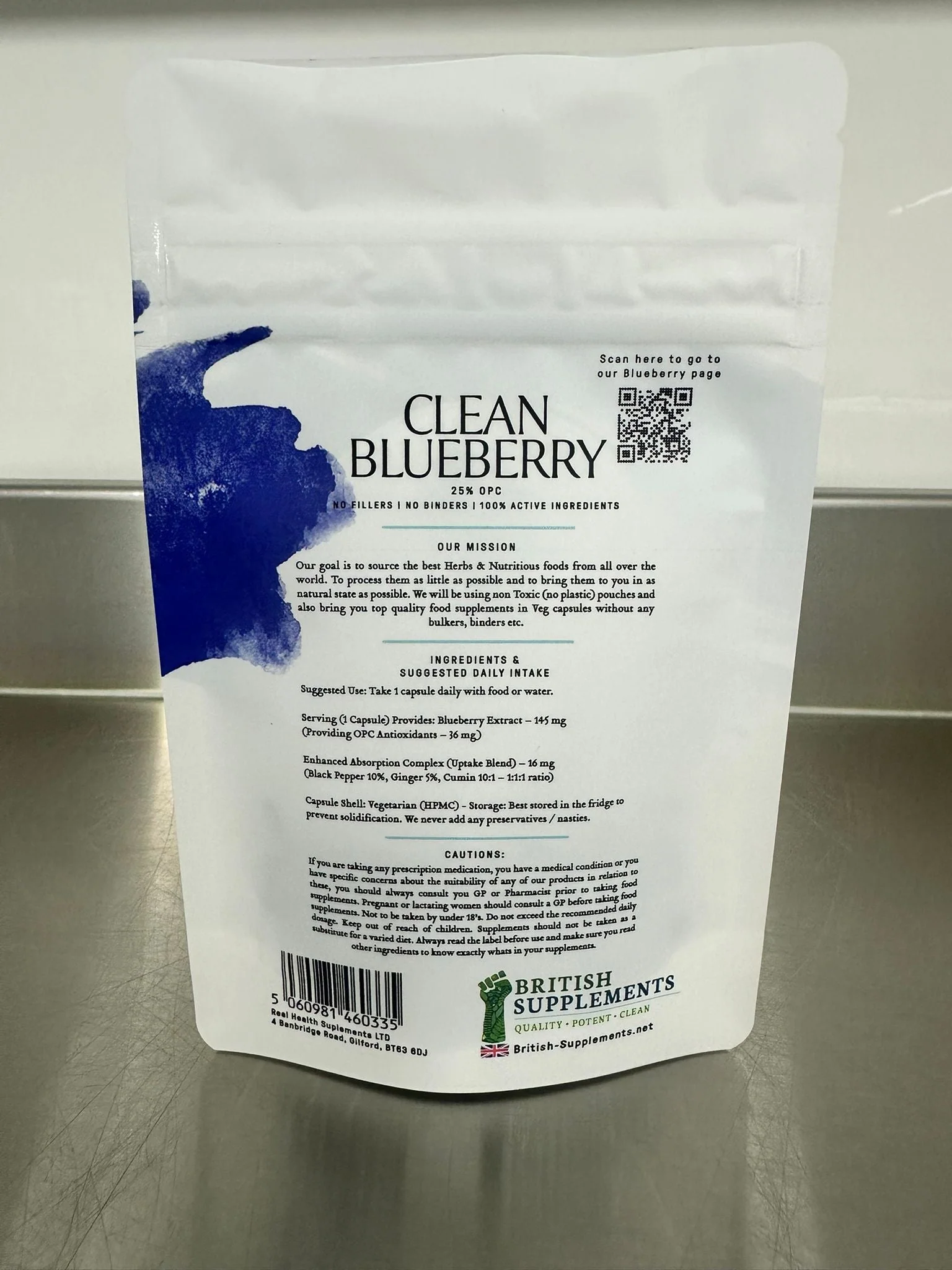 Clean Genuine BlueBerry Extract 6,440mg (25% OPC Antioxidants 40.25mg) - Image 4