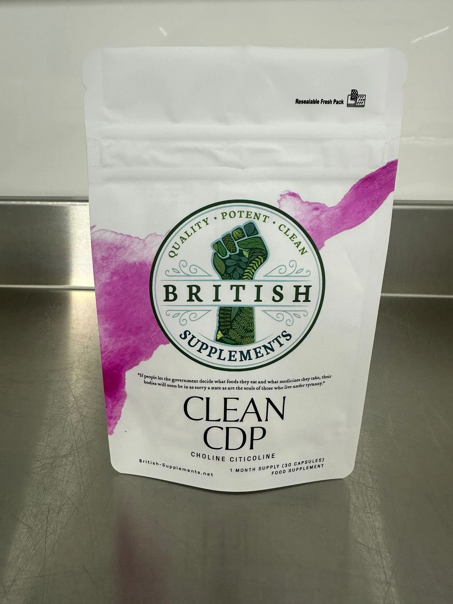 Clean Genuine CDP Choline Citicoline + Uptake Blend