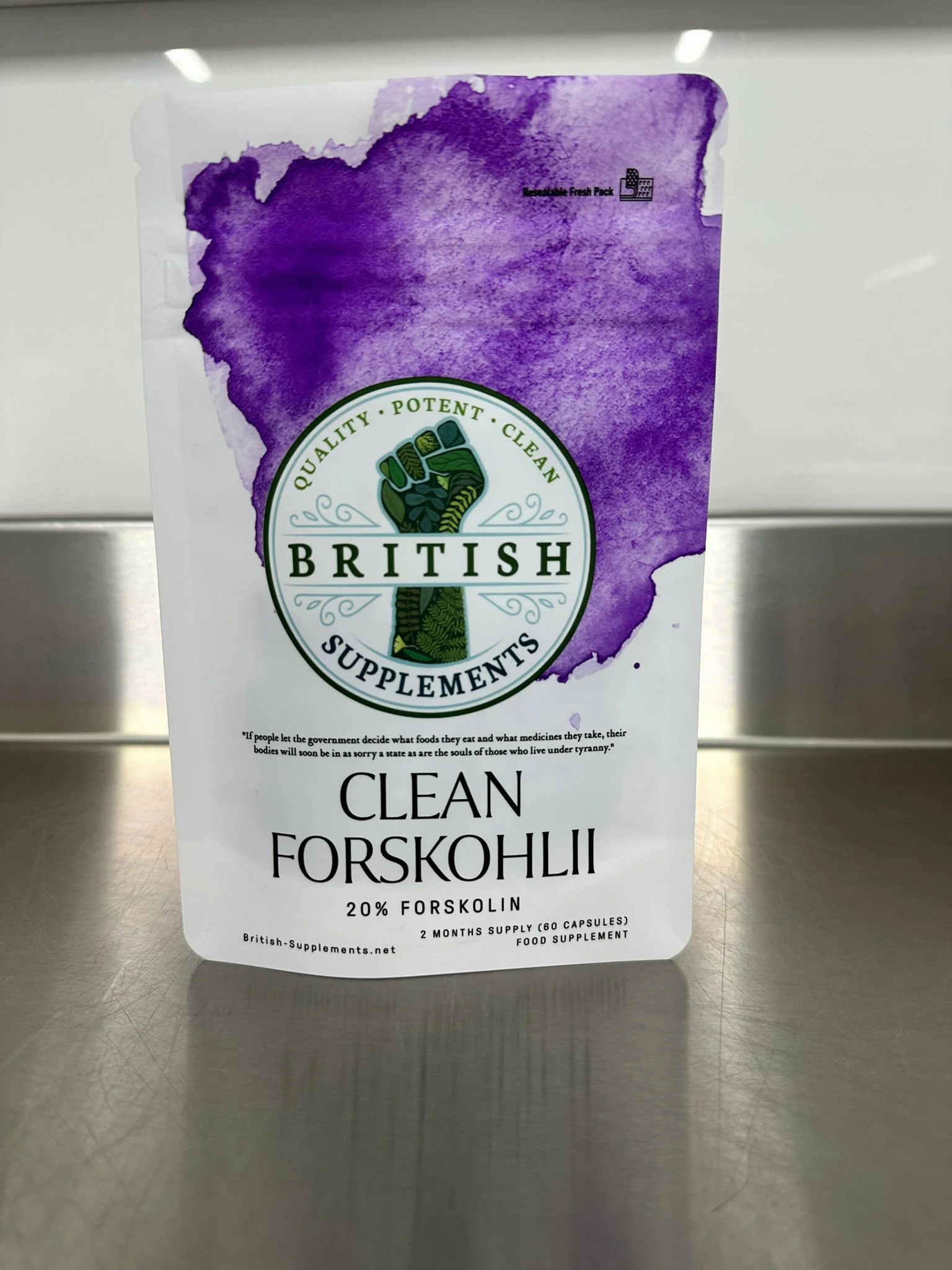Clean Genuine Coleus Forskohlii 8,425mg + Uptake Blend