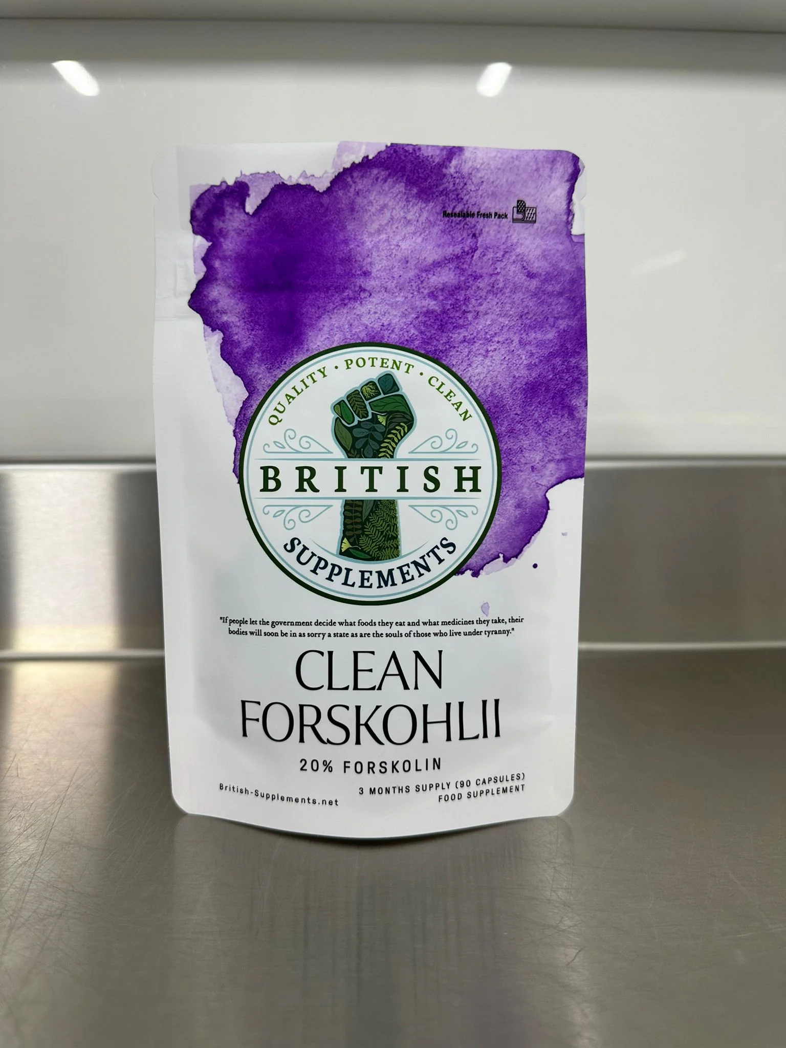 Clean Genuine Coleus Forskohlii 8,425mg + Uptake Blend - Image 2