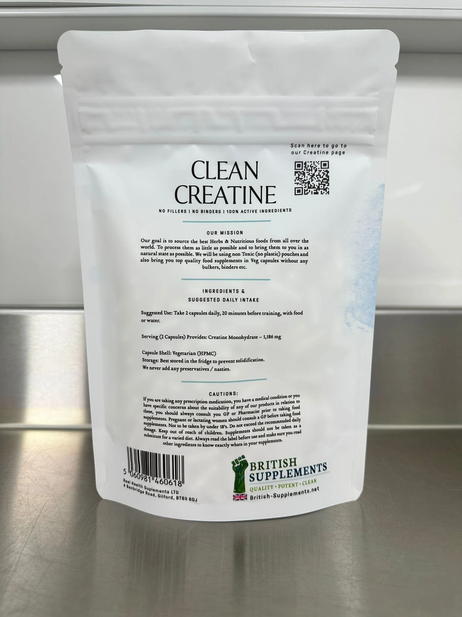 Clean Genuine Creatine Monohydrate, 1,186mg per serving - Image 4