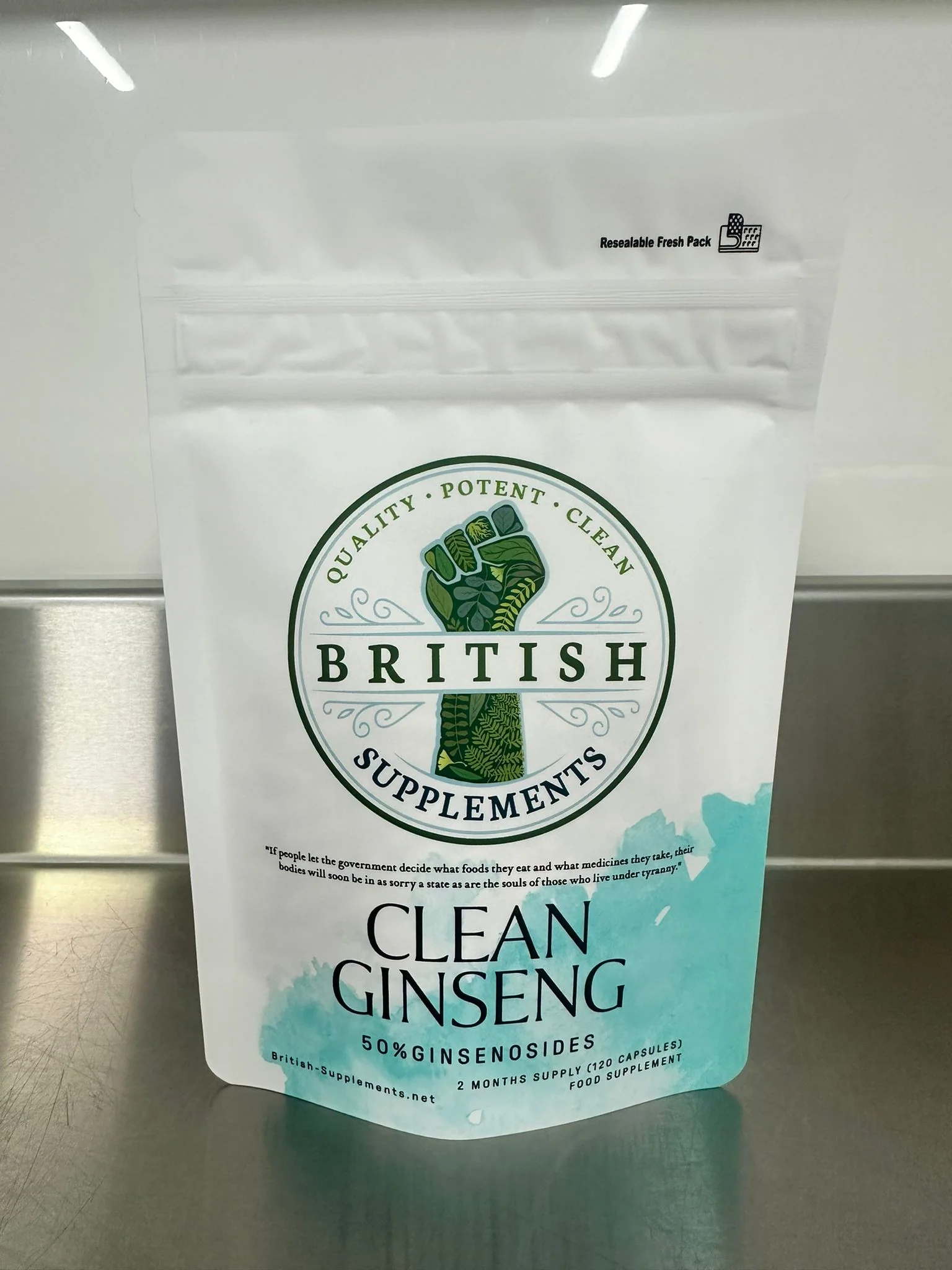 Clean Ginseng Panax 13,662mg (222.7mg Ginsenosides) - Image 2