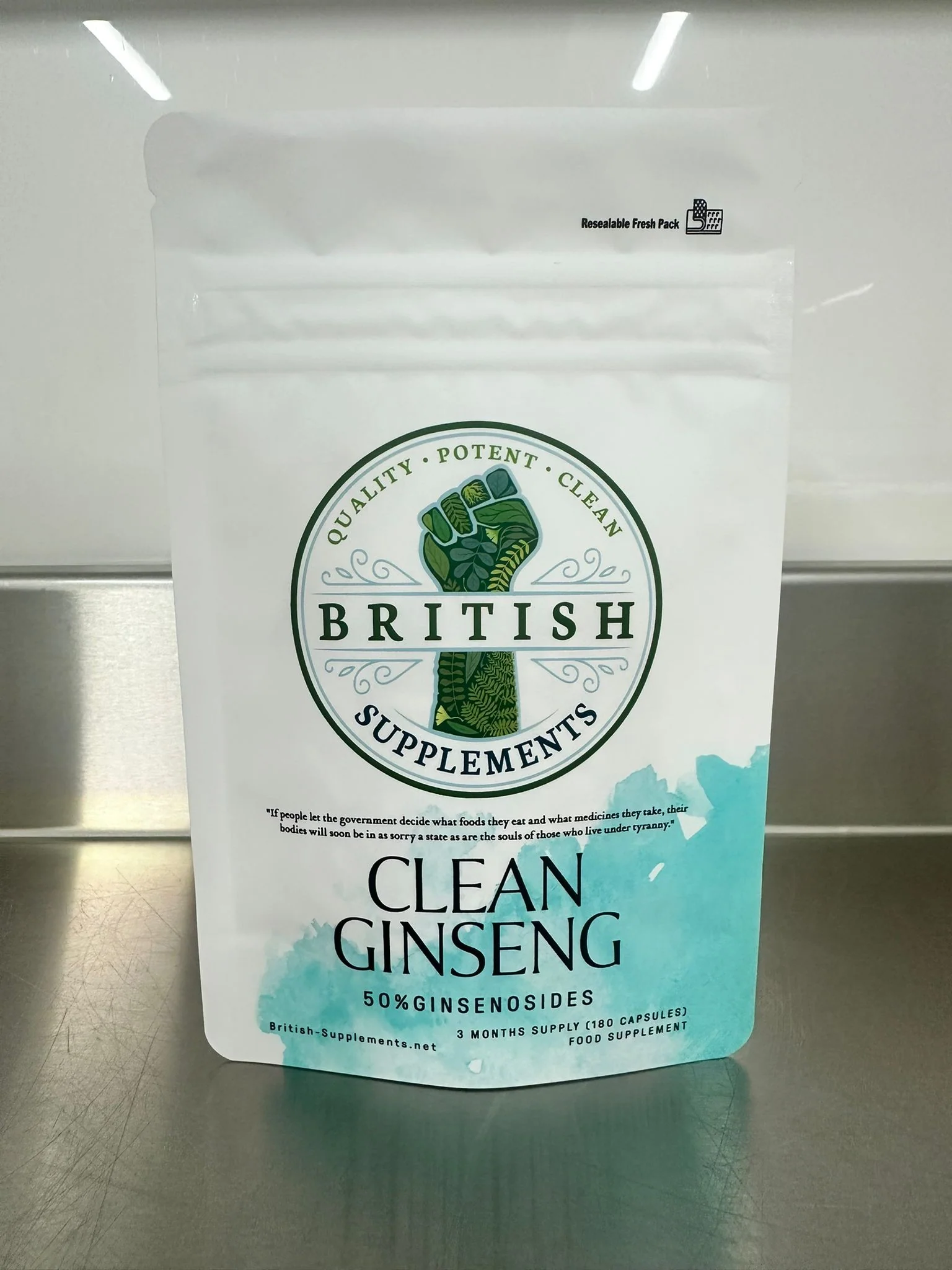 Clean Ginseng Panax 13,662mg (222.7mg Ginsenosides) - Image 3