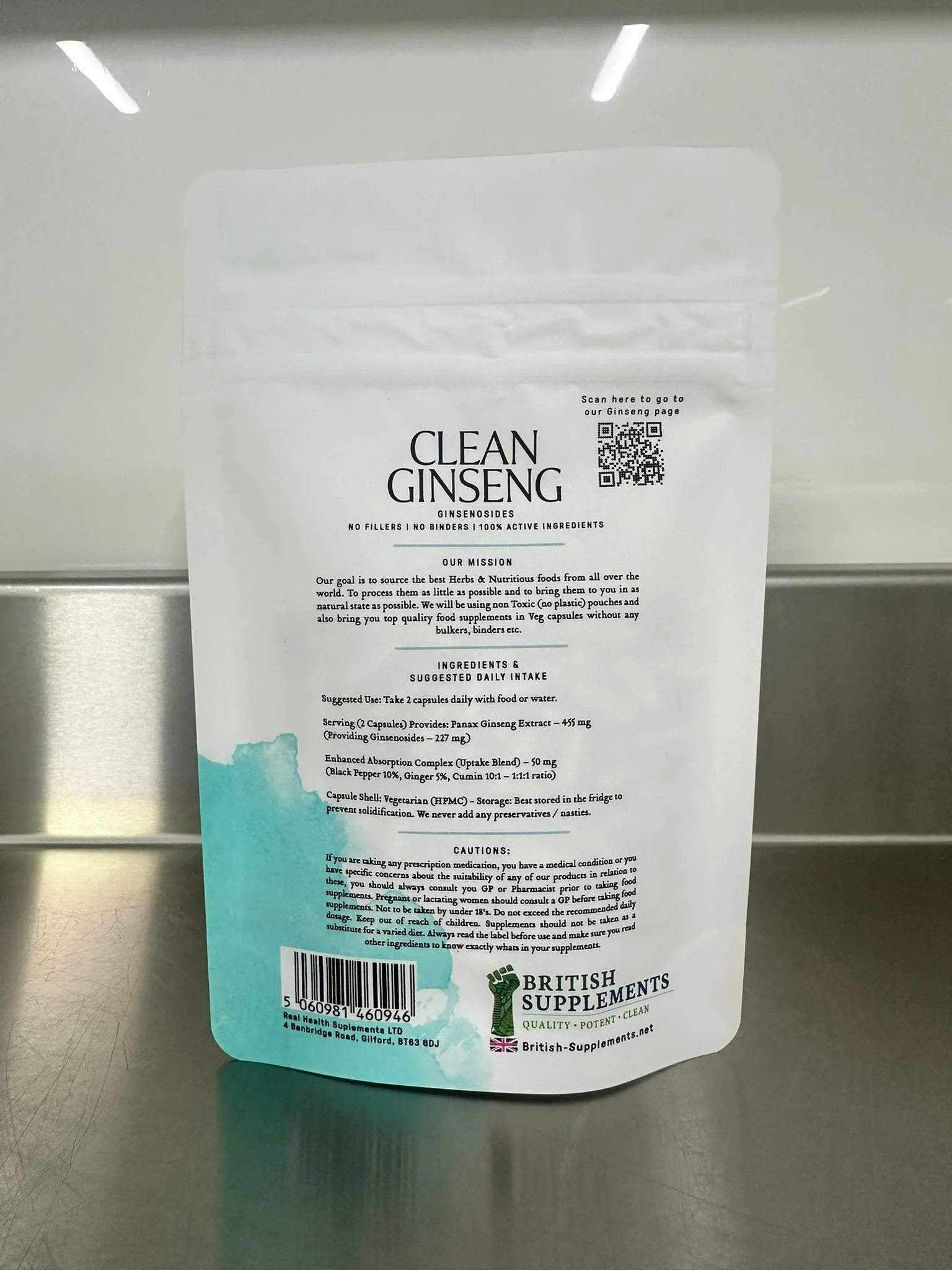 Clean Ginseng Panax 13,662mg (222.7mg Ginsenosides) - Image 4