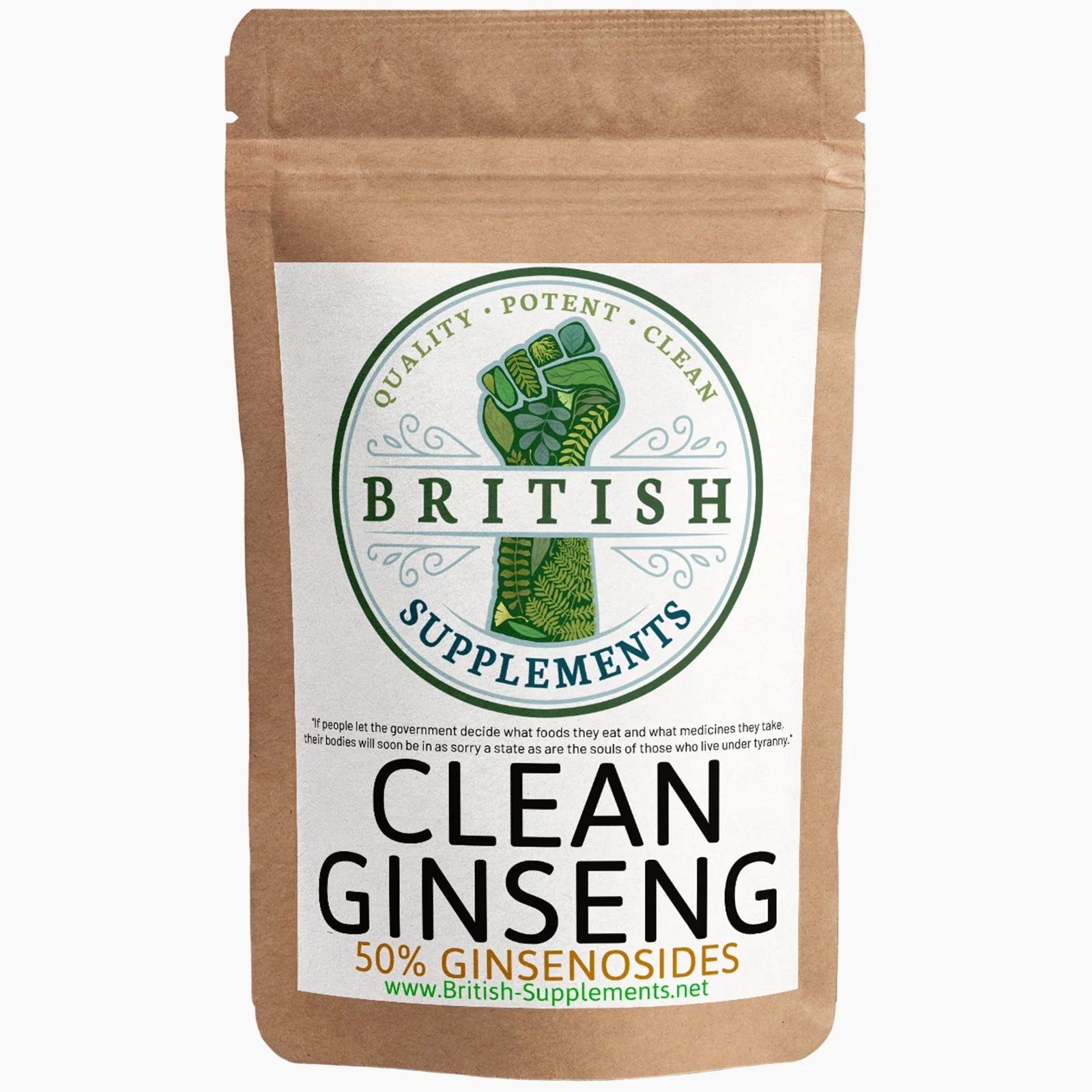 Clean Ginseng Panax 13,662mg (222.7mg Ginsenosides) - Image 9