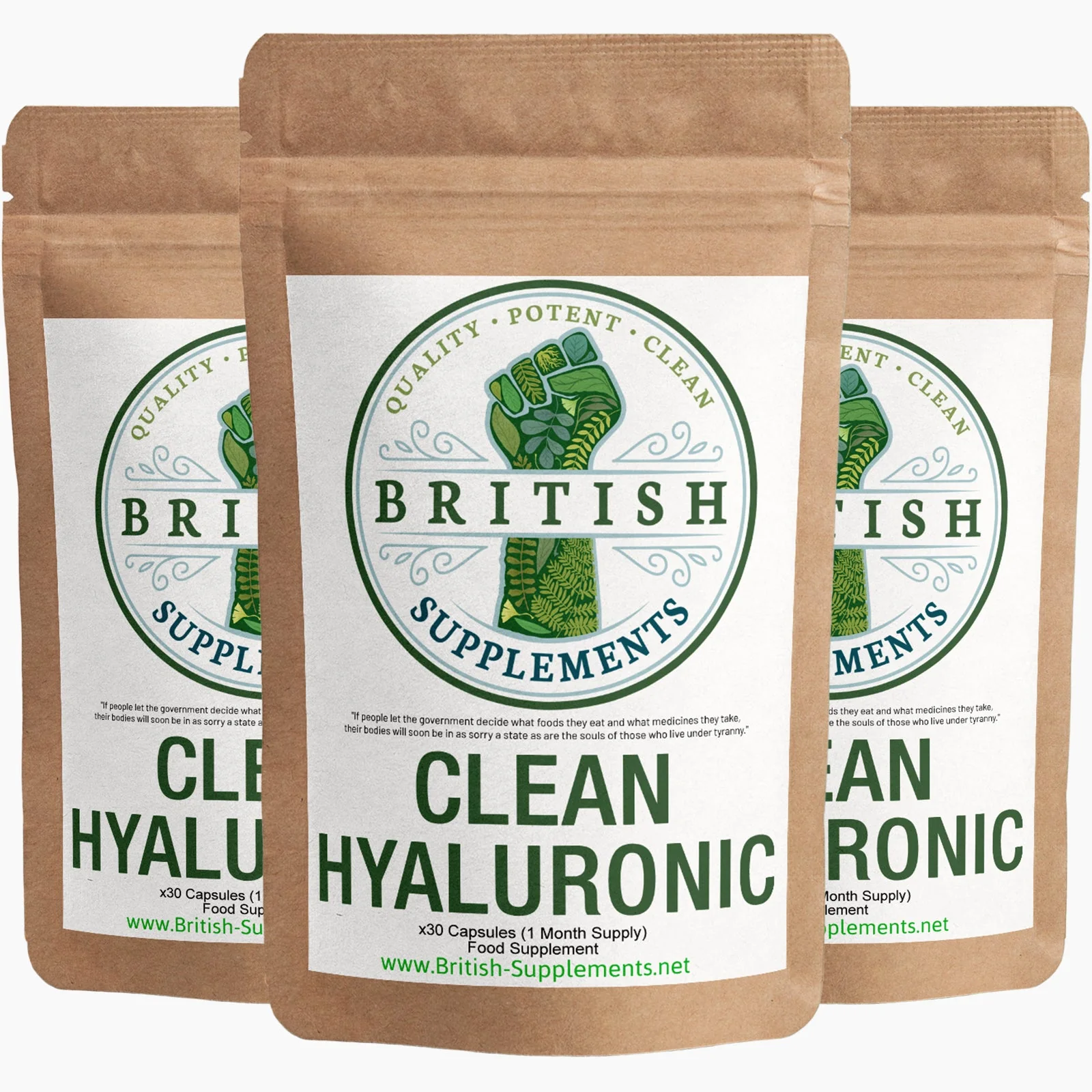 Clean Genuine Hyaluronic Acid Supplement