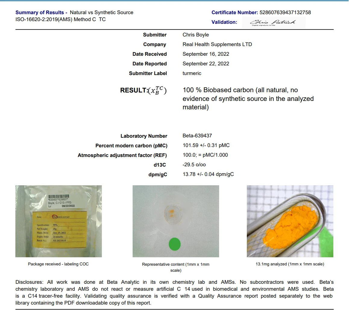 Clean Genuine Indian Turmeric Extract + Uptake Blend - Image 5