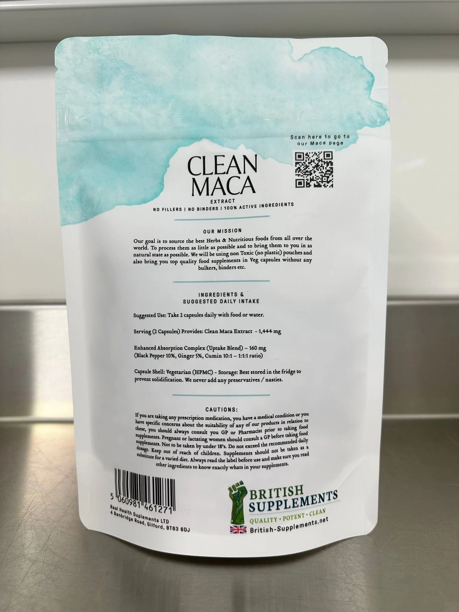 Clean Genuine Maca Extract 1,444mg + Uptake Blend - Image 4