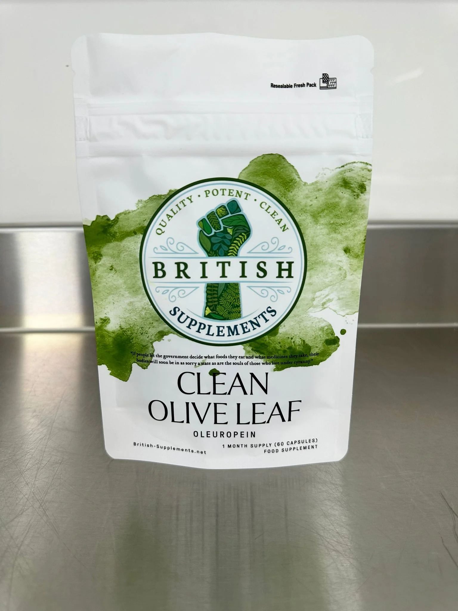 Clean Genuine Olive Leaf Extract + Uptake Blend