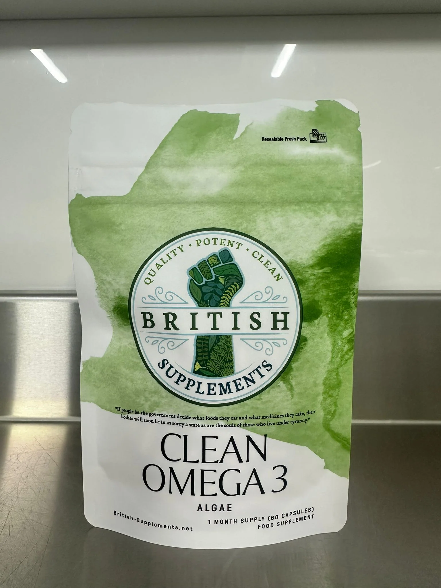 Clean Genuine Omega 3 Algae