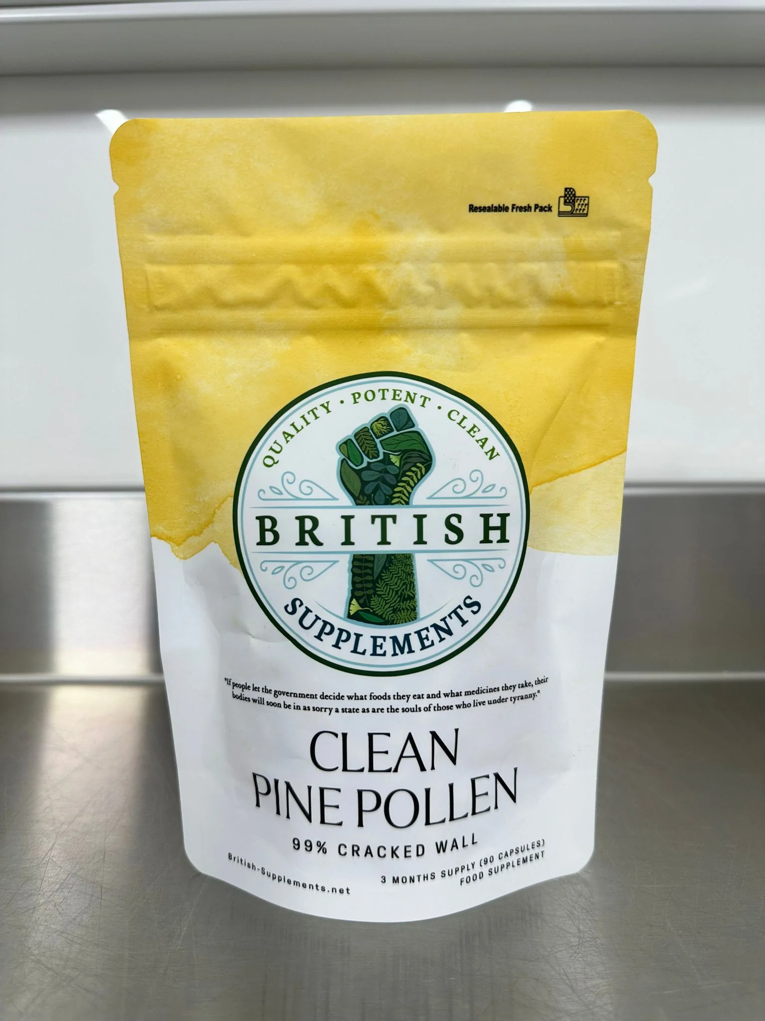 Clean Genuine Pine Pollen Capsules 422mg (99% Cracked Wall) - Image 3