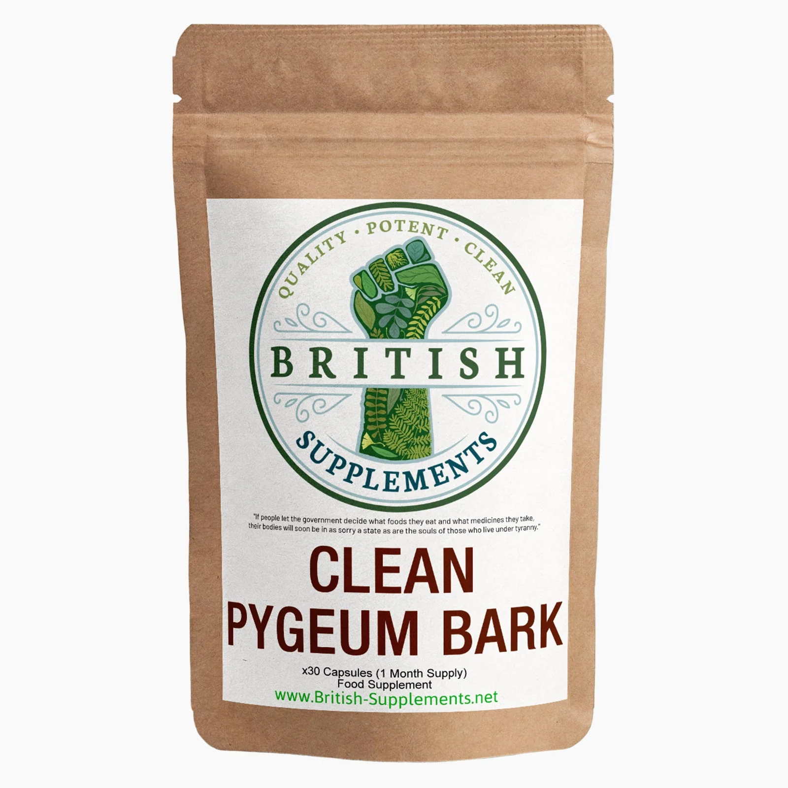 Clean Genuine Pygeum Bark Supplement - Image 3