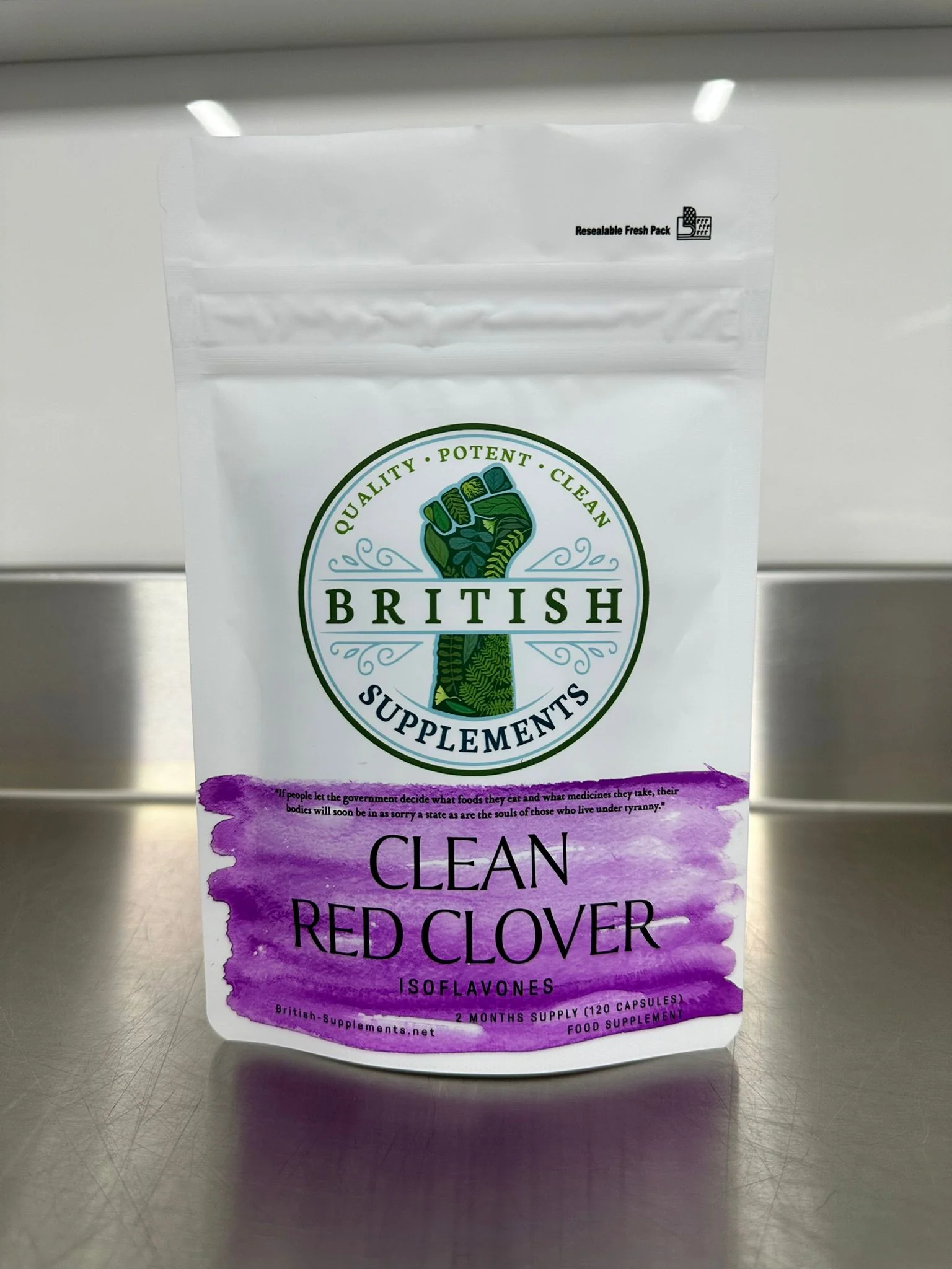 Clean Genuine Red Clover 8,814mg (Isoflavones 54mg) + Uptake Blend - Image 2