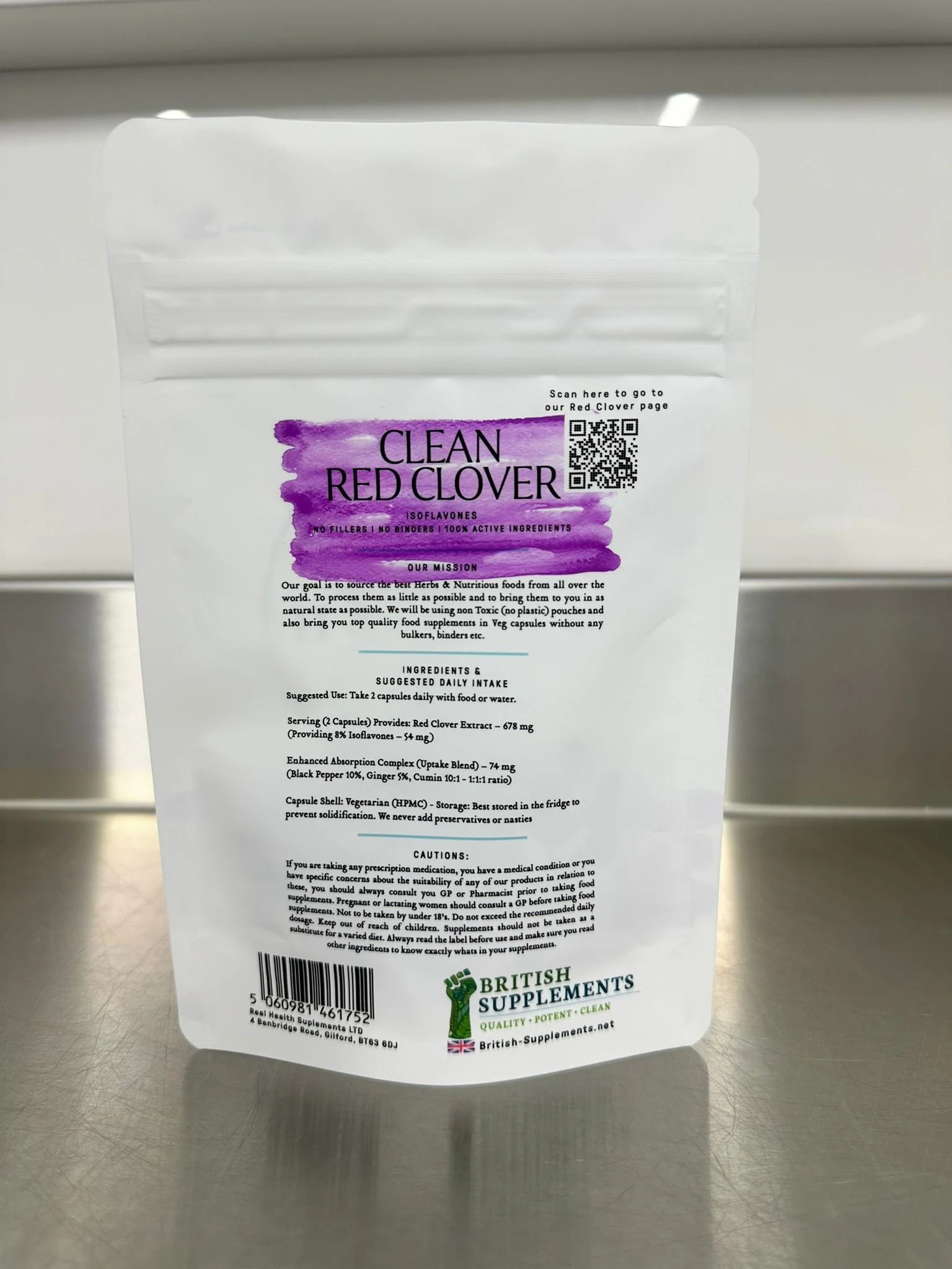 Clean Genuine Red Clover 8,814mg (Isoflavones 54mg) + Uptake Blend - Image 4