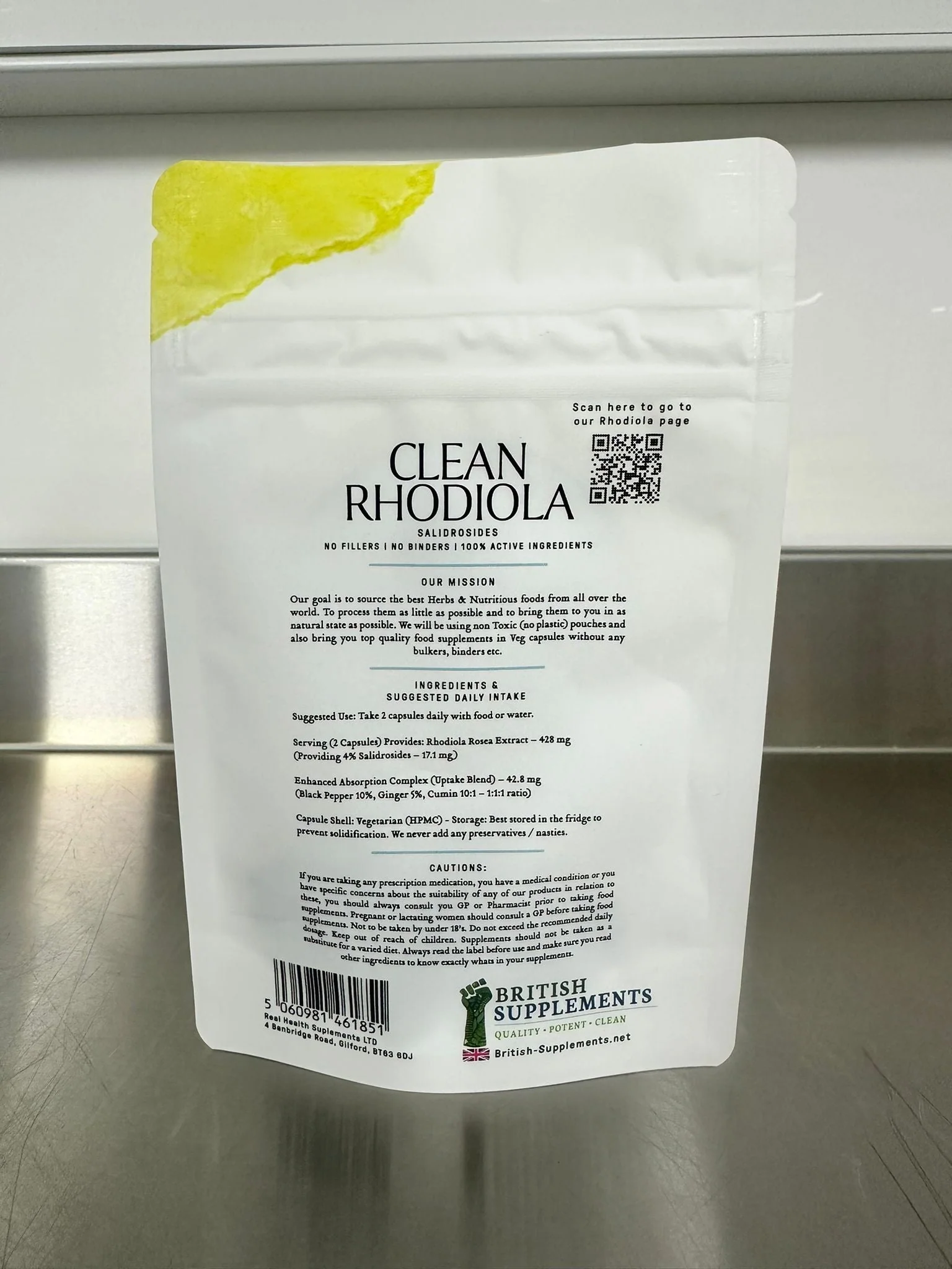 Clean Genuine Rhodiola Rosea Extract 238mg (1,428mg) (4% Salidrosides 9.52mg) - Image 4
