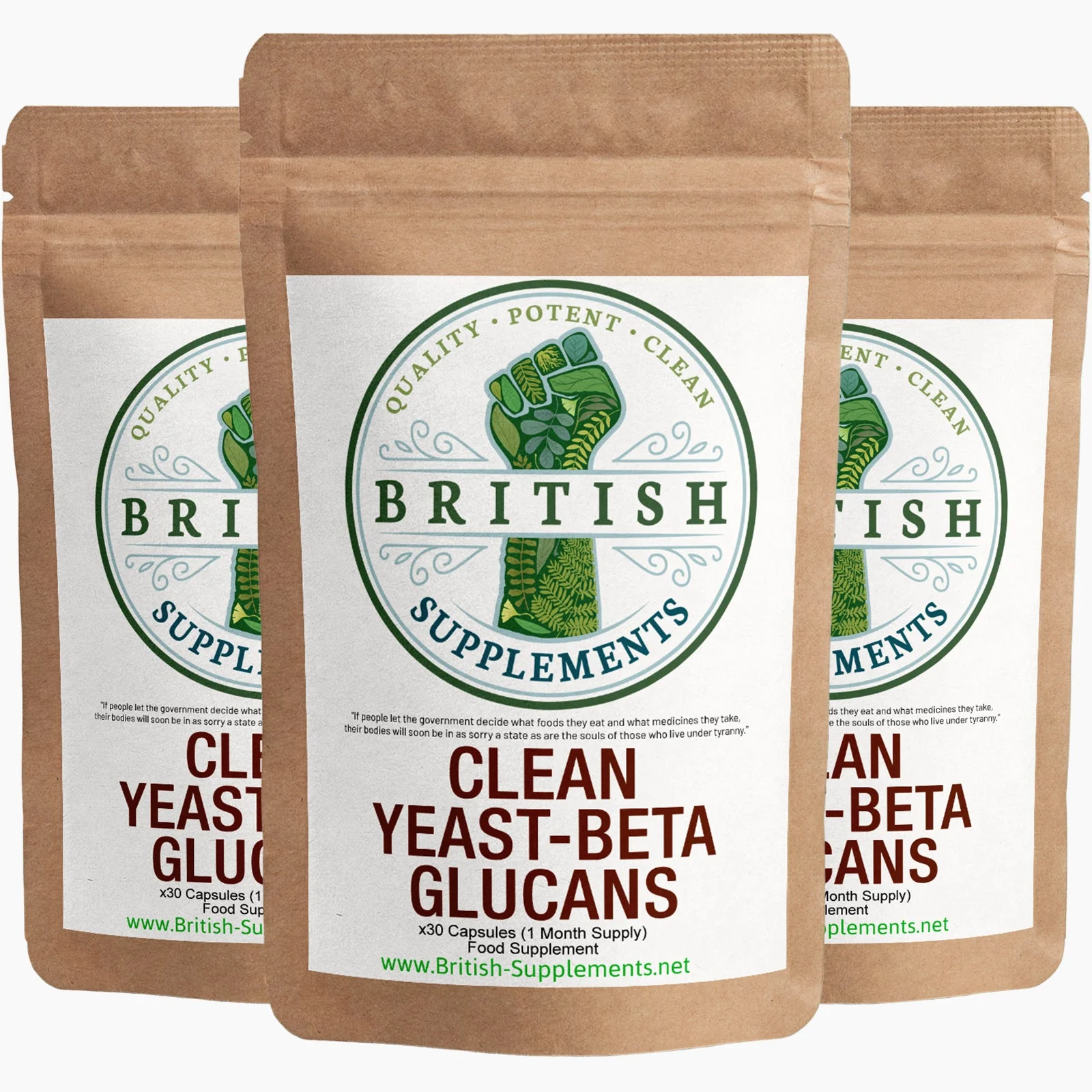 Clean Genuine Yeast Beta Glucan Supplement