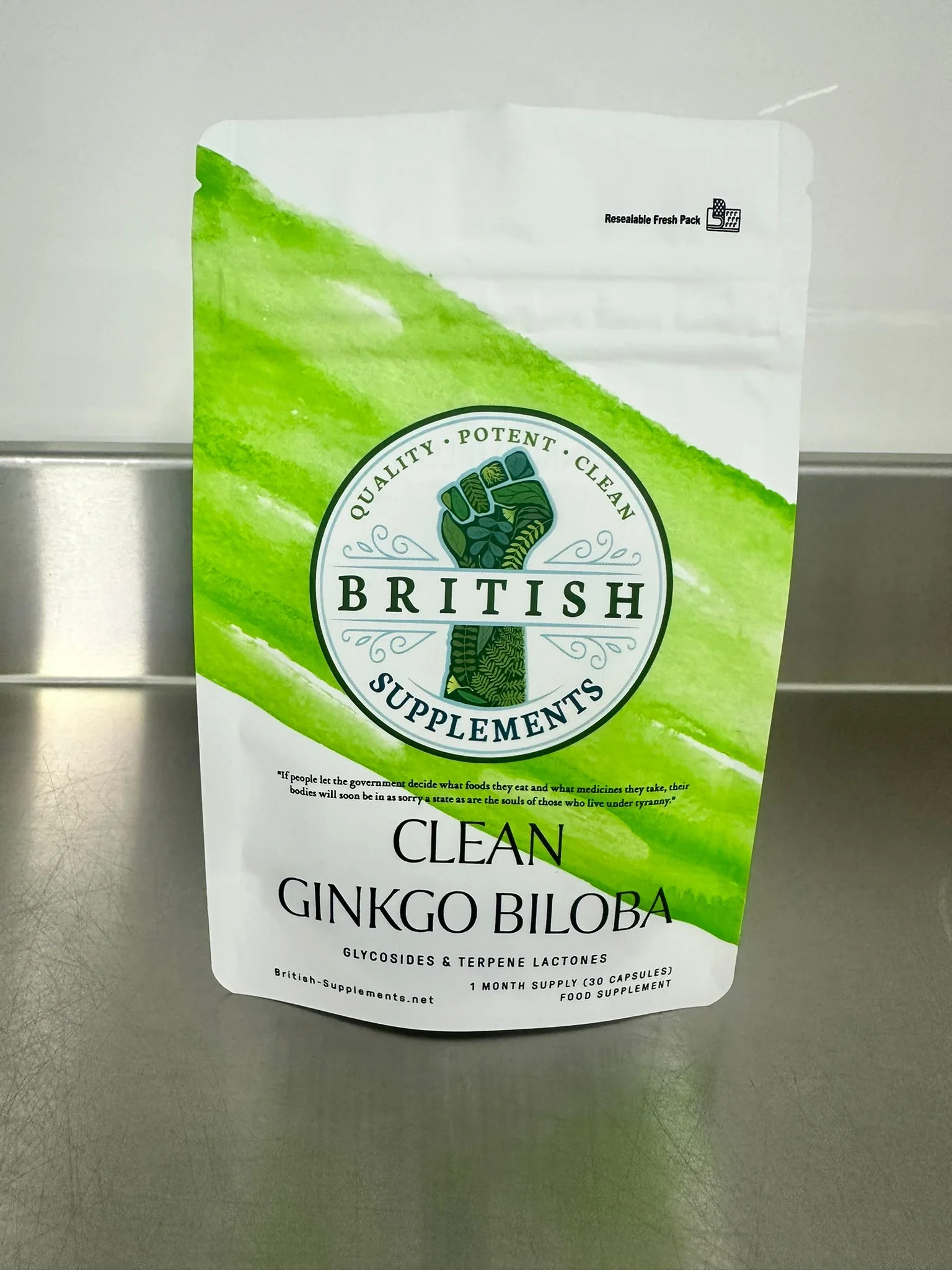 Clean Genuine Ginkgo Biloba Extract + Uptake Blend