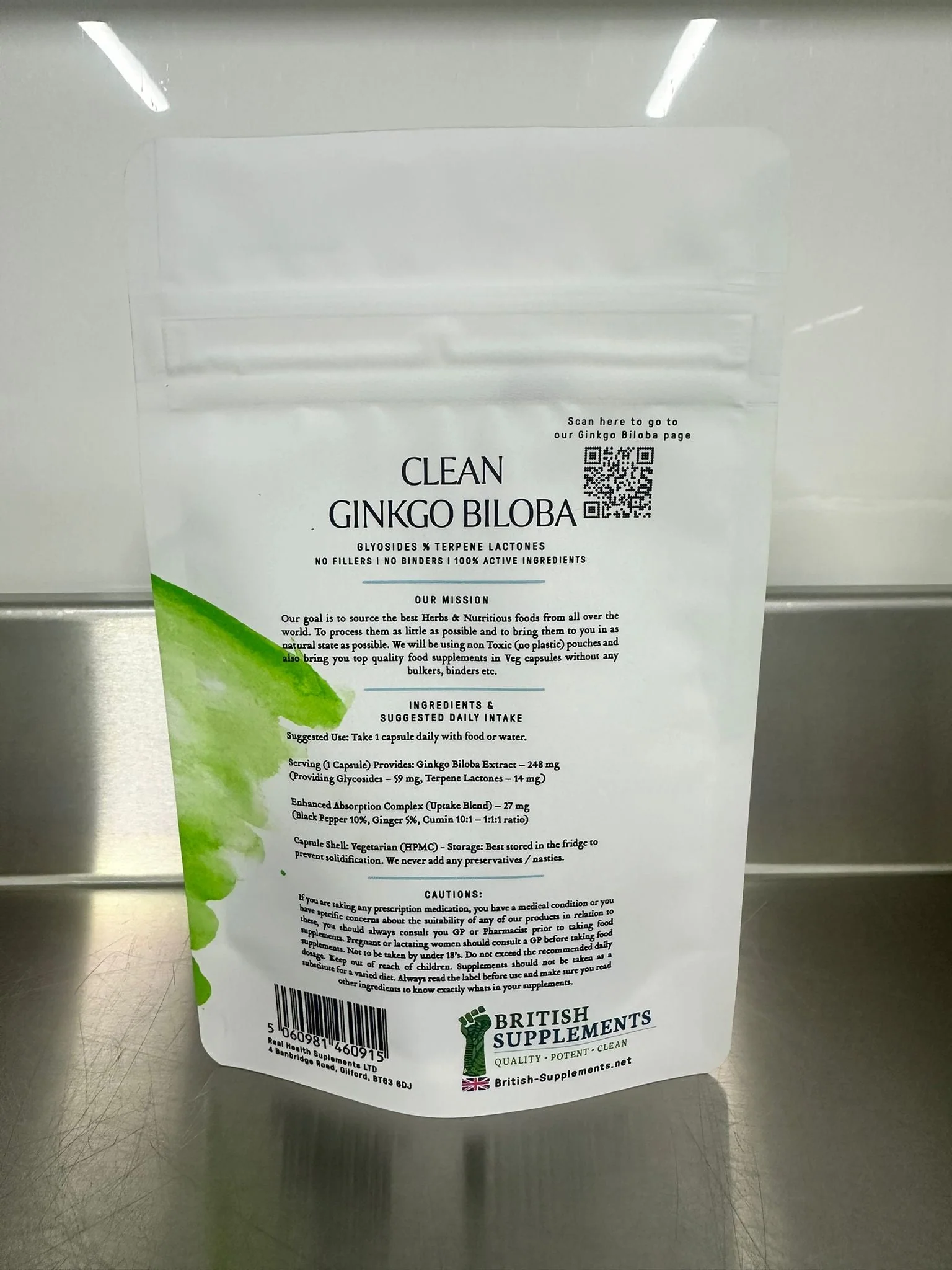 Clean Genuine Ginkgo Biloba Extract + Uptake Blend - Image 4