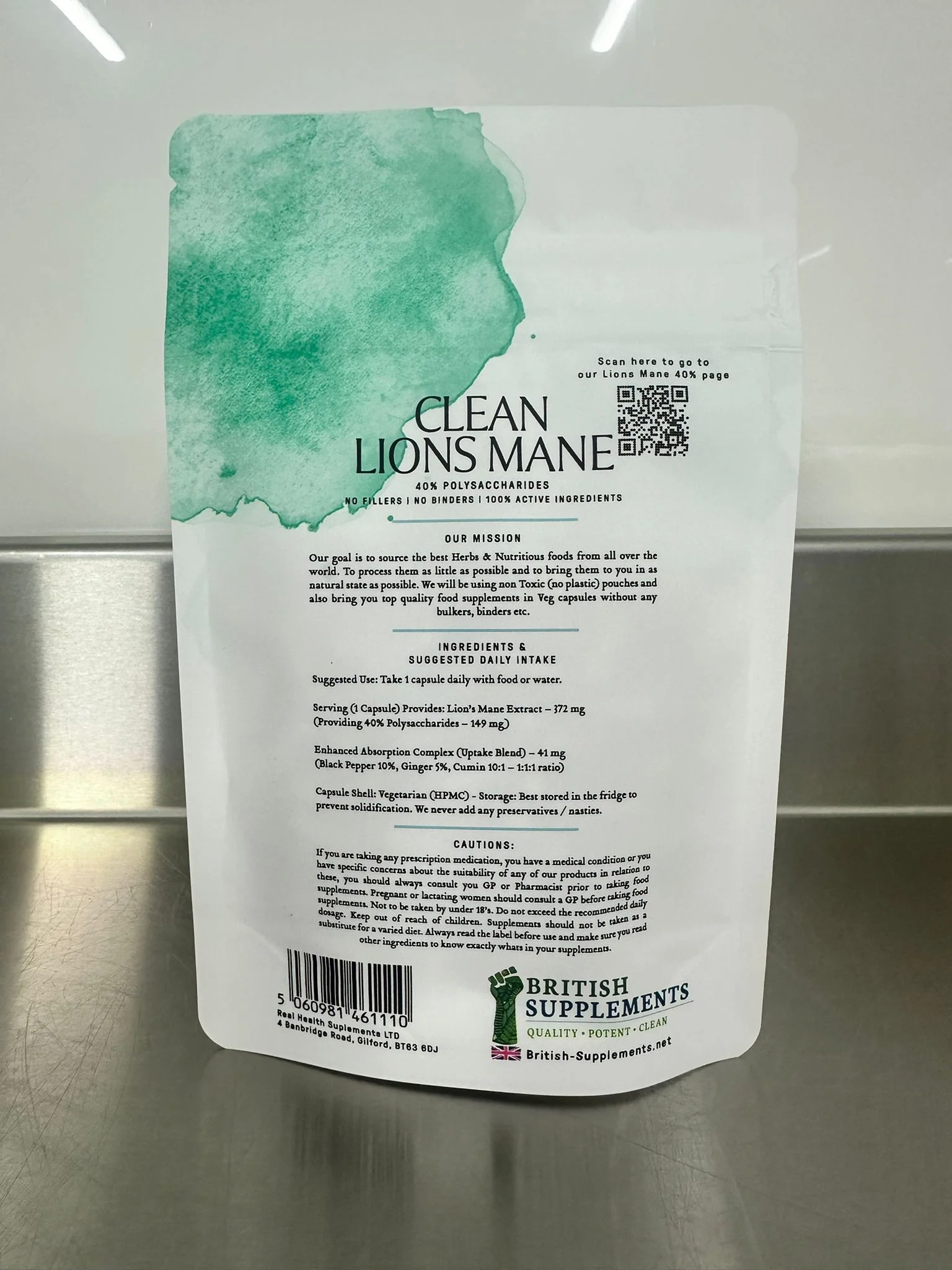 Clean Genuine Lions Mane Extract + Uptake Blend - Image 4