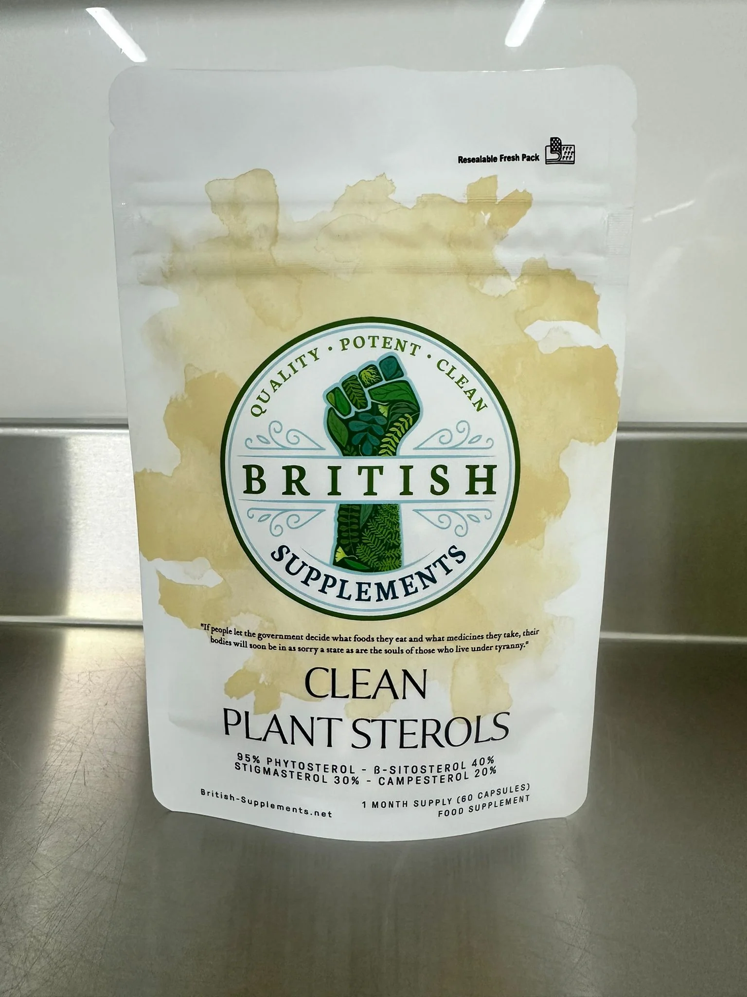 Clean plant sterols 95% Phytosterol