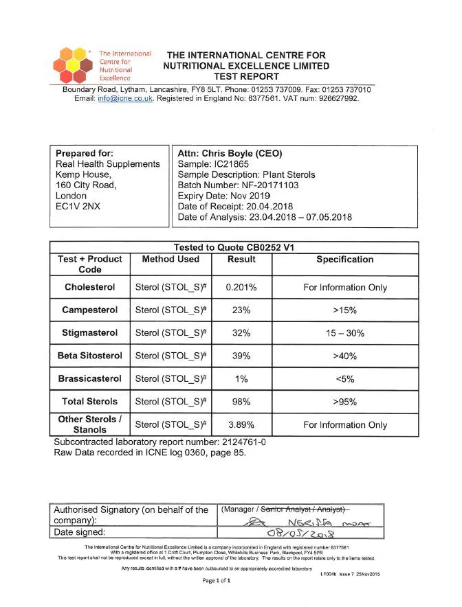 Clean plant sterols 95% Phytosterol - Image 8