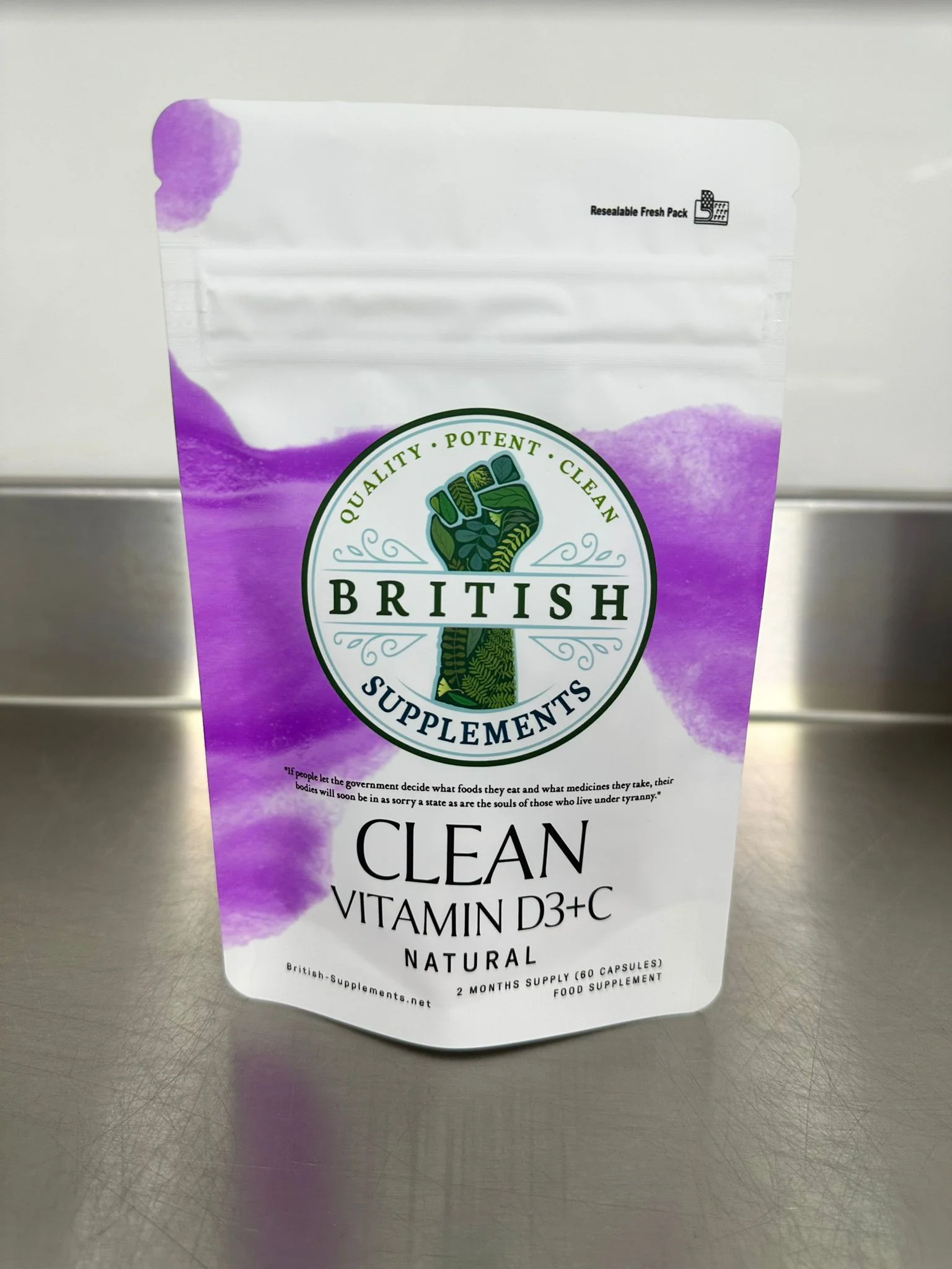 Clean Vitamin D3 + Natural Vitamin C - Image 2