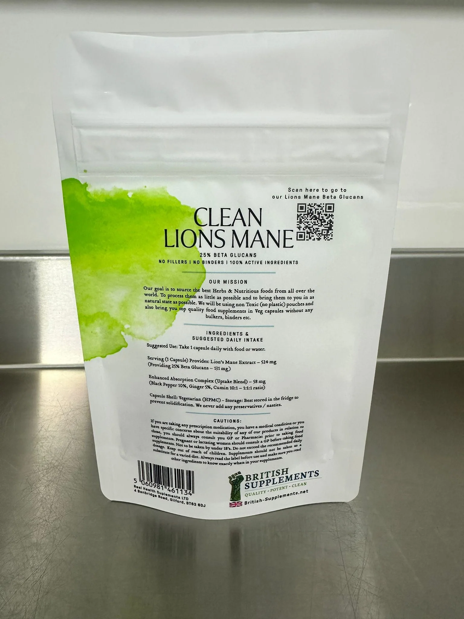 Lions Mane Extract 451mg (Beta Glucans 112mg) - Image 4