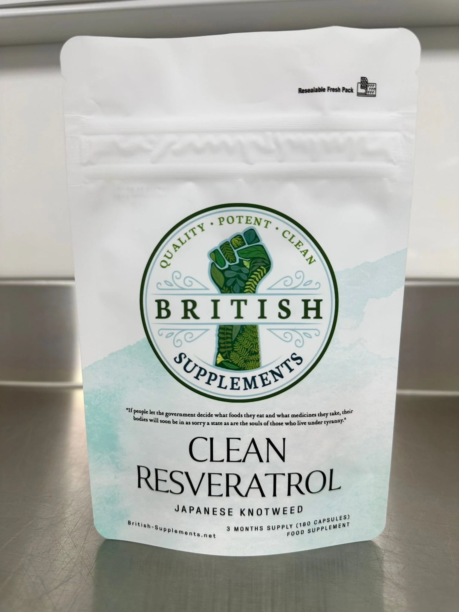 Clean Genuine Trans Resveratrol 340.8mg + 38.6mg uptake blend - Image 3